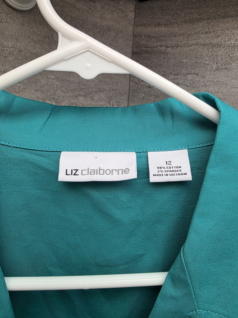 Liz Claiborne Size 12 Teal Dress